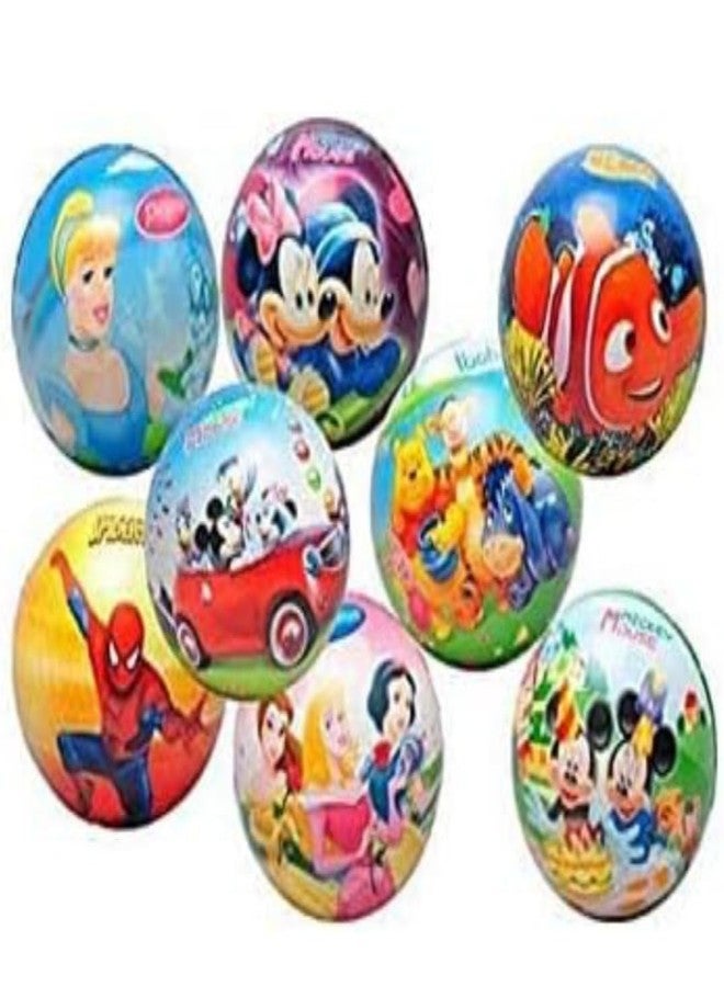 FULLFILLS 12 Pcs Soft Foam Sponge Balls with Cartoon and Other Prints Light Weight Multicolour - Image 2